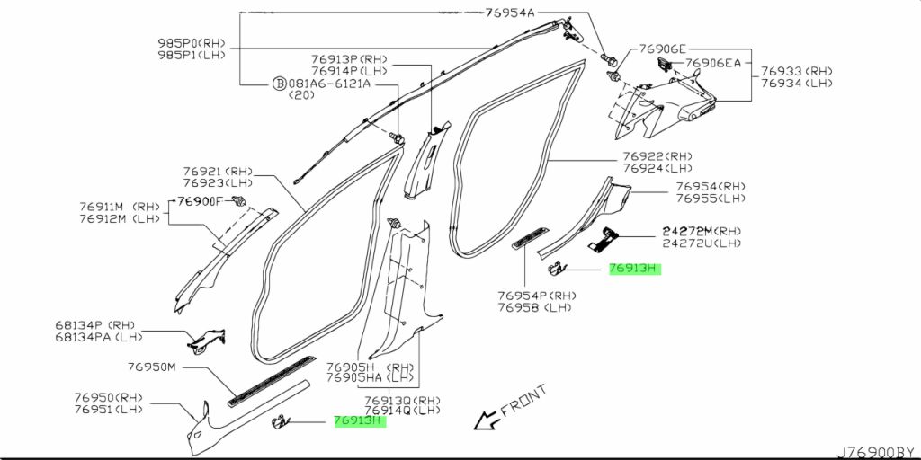 Nissan 76959 ed000